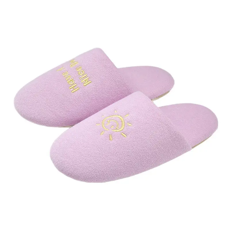 Home Silent Slippers for Women Autumn and Winter Indoor Non-Slip Silent Floor Couple Style Simple Warm Cotton Slippers for Men - Image 11