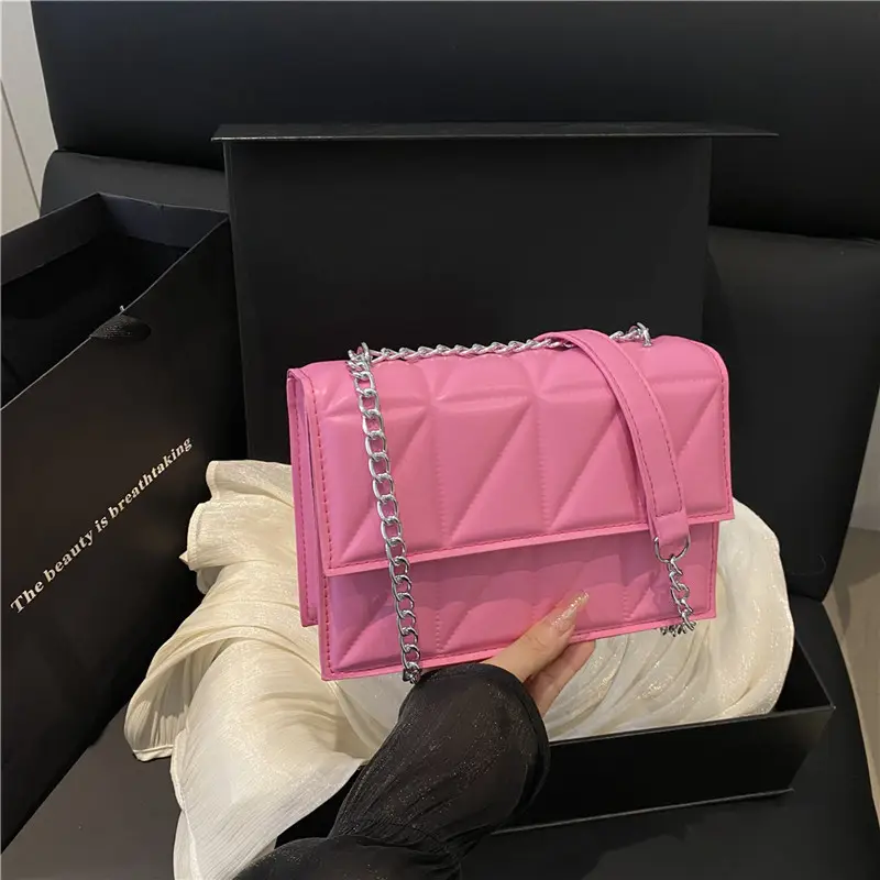 2025 New Fashion Indentation Retro Ladies Bags Solid Color - Image 3