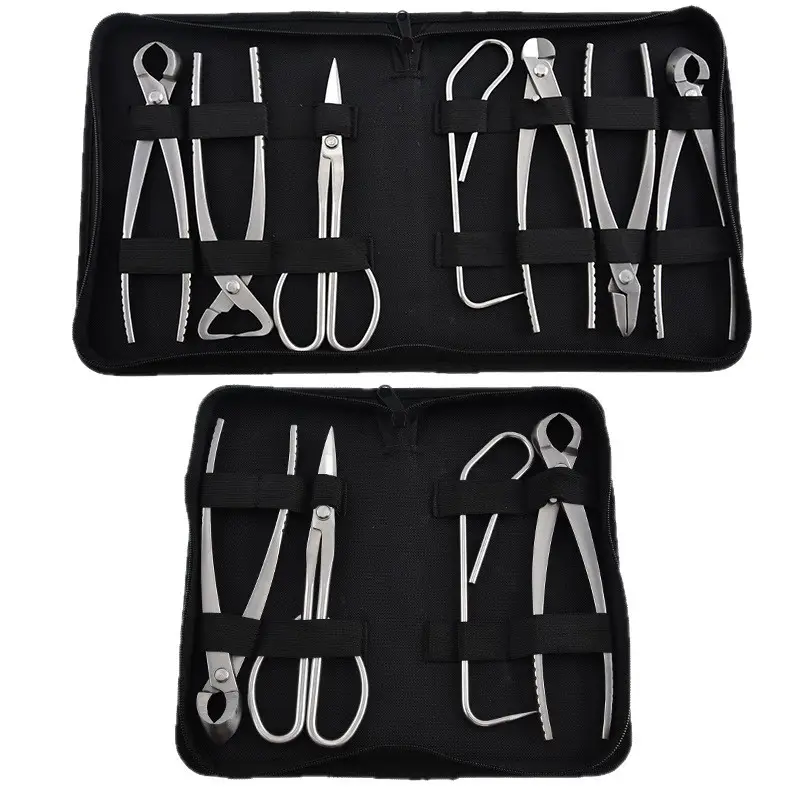 Bonsai Special Shaping Tool Set, Ball Joint Scissors, Diagonal Leaf Bud Scissors, Gardening Three-Piece Set, Tree Stump and Tree Knot Repair