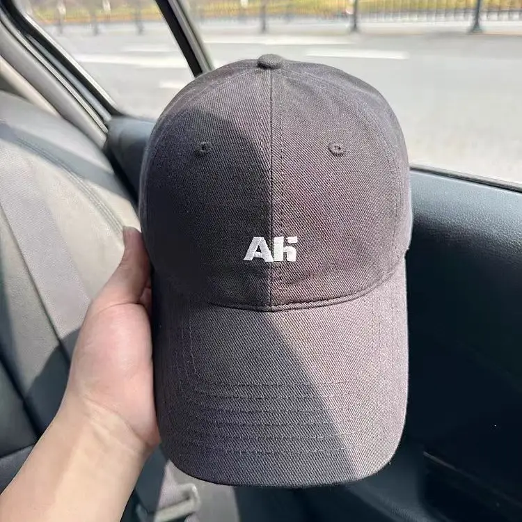 Men's Brown AK Embroidered Baseball Cap - Image 10