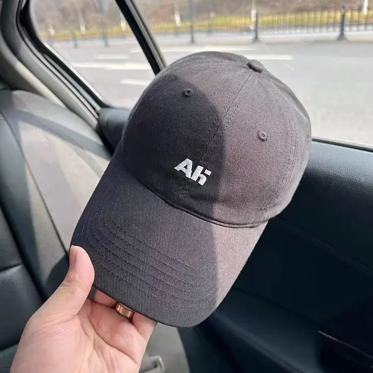 Men's Brown AK Embroidered Baseball Cap - Image 11