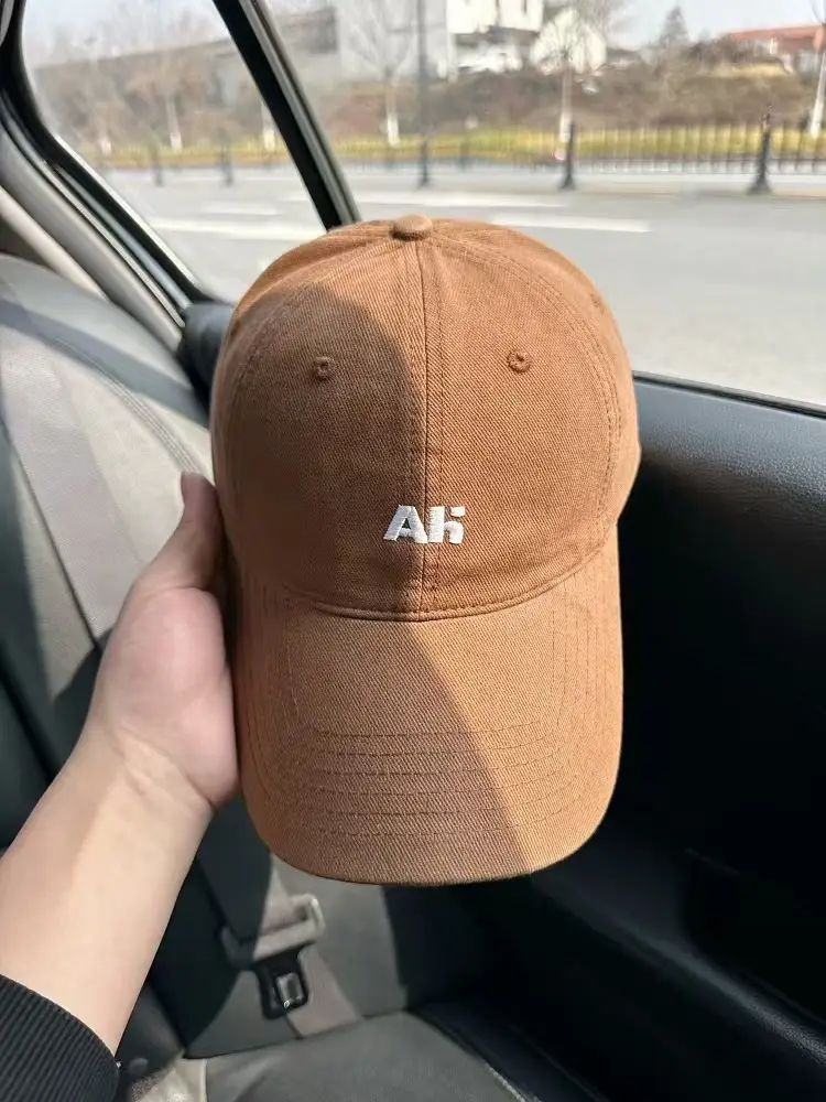 Men's Brown AK Embroidered Baseball Cap — feature 3