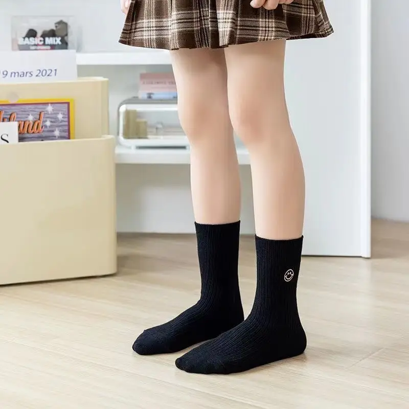 Autumn and Winter Smiling Face Retro Kidsren's Socks Winter Trendy Cotton Socks Boys and Girls Baby Winter Kidsren's Socks — feature 6