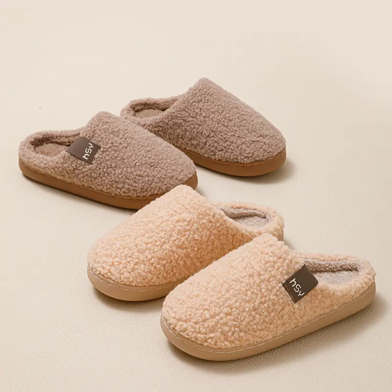 New Couple Cotton Slippers for Autumn and Winter, Indoor Non-Slip Thick-Soled Home Cotton Slippers, Warm Plush Home Slippers - Image 26