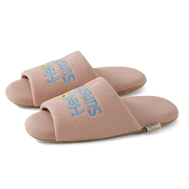 Cross-Border Foreign Trade Women's Slippers Embroidered Slippers Silent Home Open Slippers Wooden Floor Slippers - Image 11