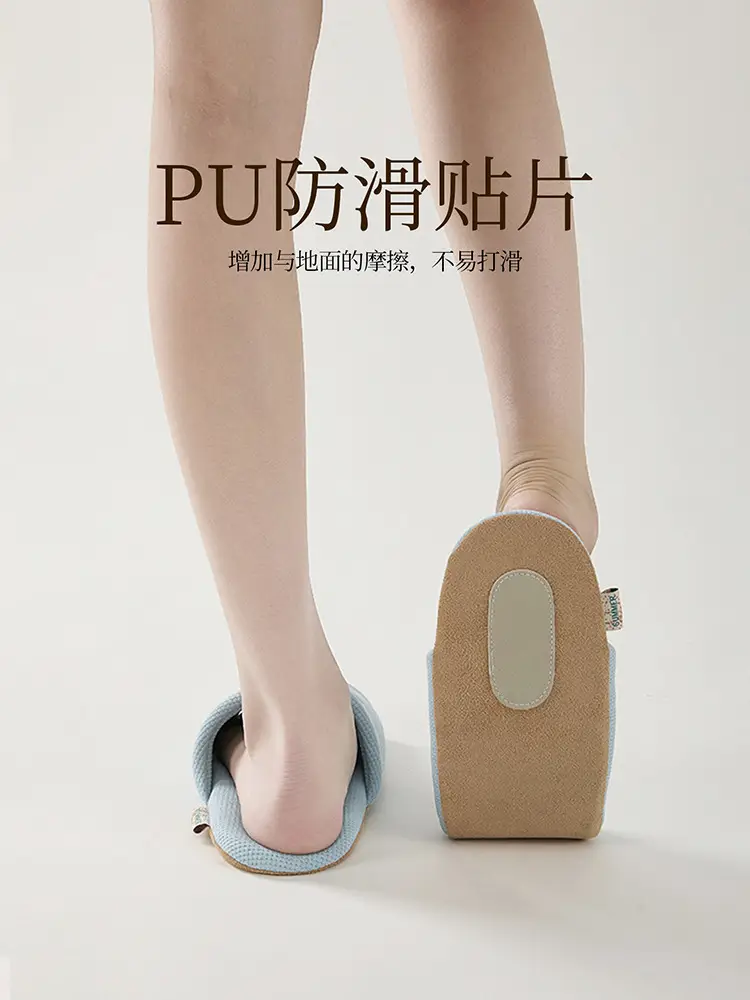 Cross-Border Foreign Trade Women's Slippers Embroidered Slippers Silent Home Open Slippers Wooden Floor Slippers — feature 2