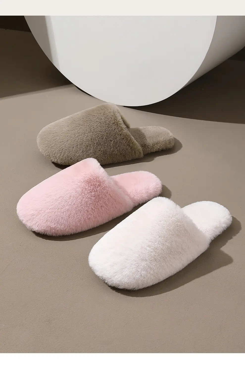 Women Furry Slippers Warm Cotton Indoor Winter — feature 3