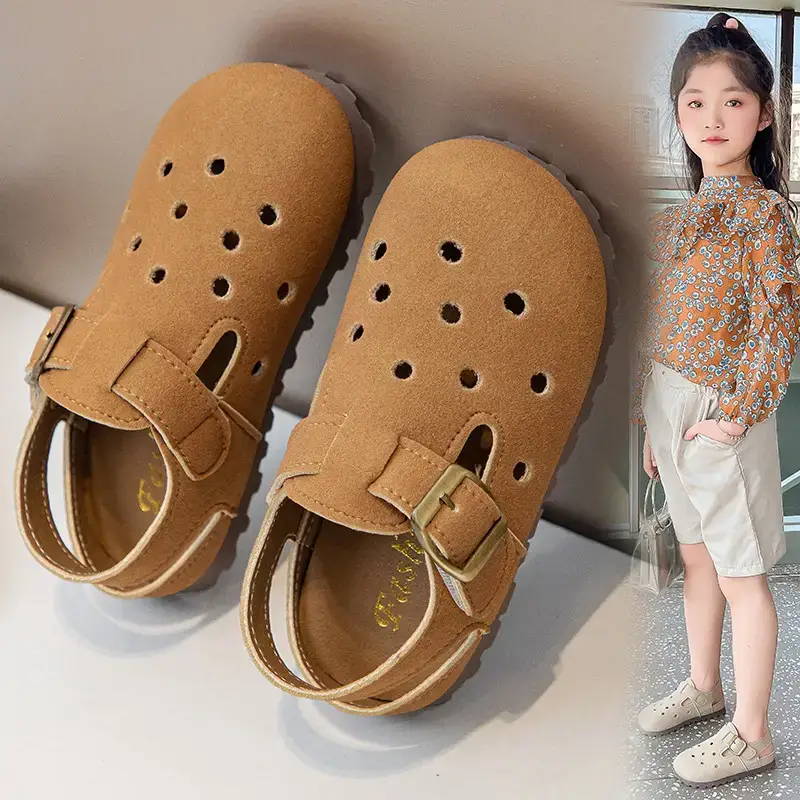 Pink Cactus Baby Sandals for Girls Spring Summer