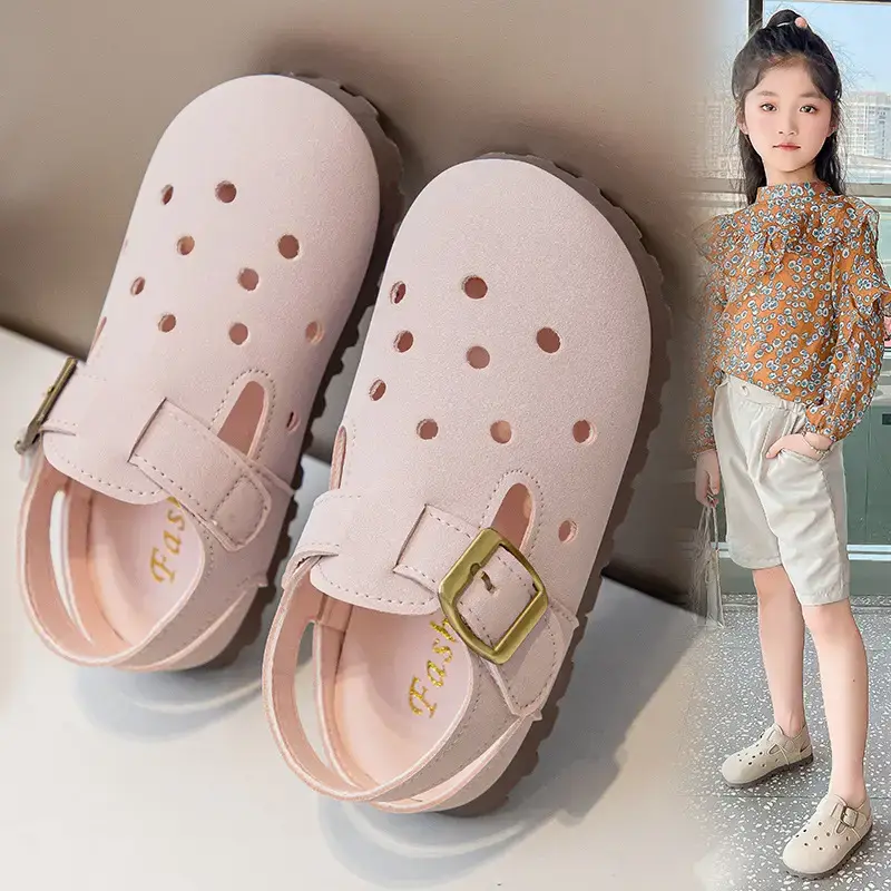 Pink Cactus Baby Sandals for Girls Spring Summer