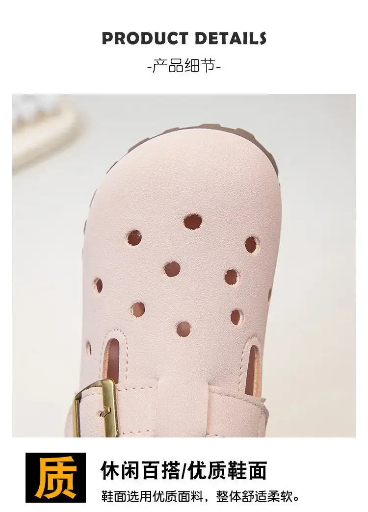 Pink Cactus Baby Sandals for Girls Spring Summer — feature 3