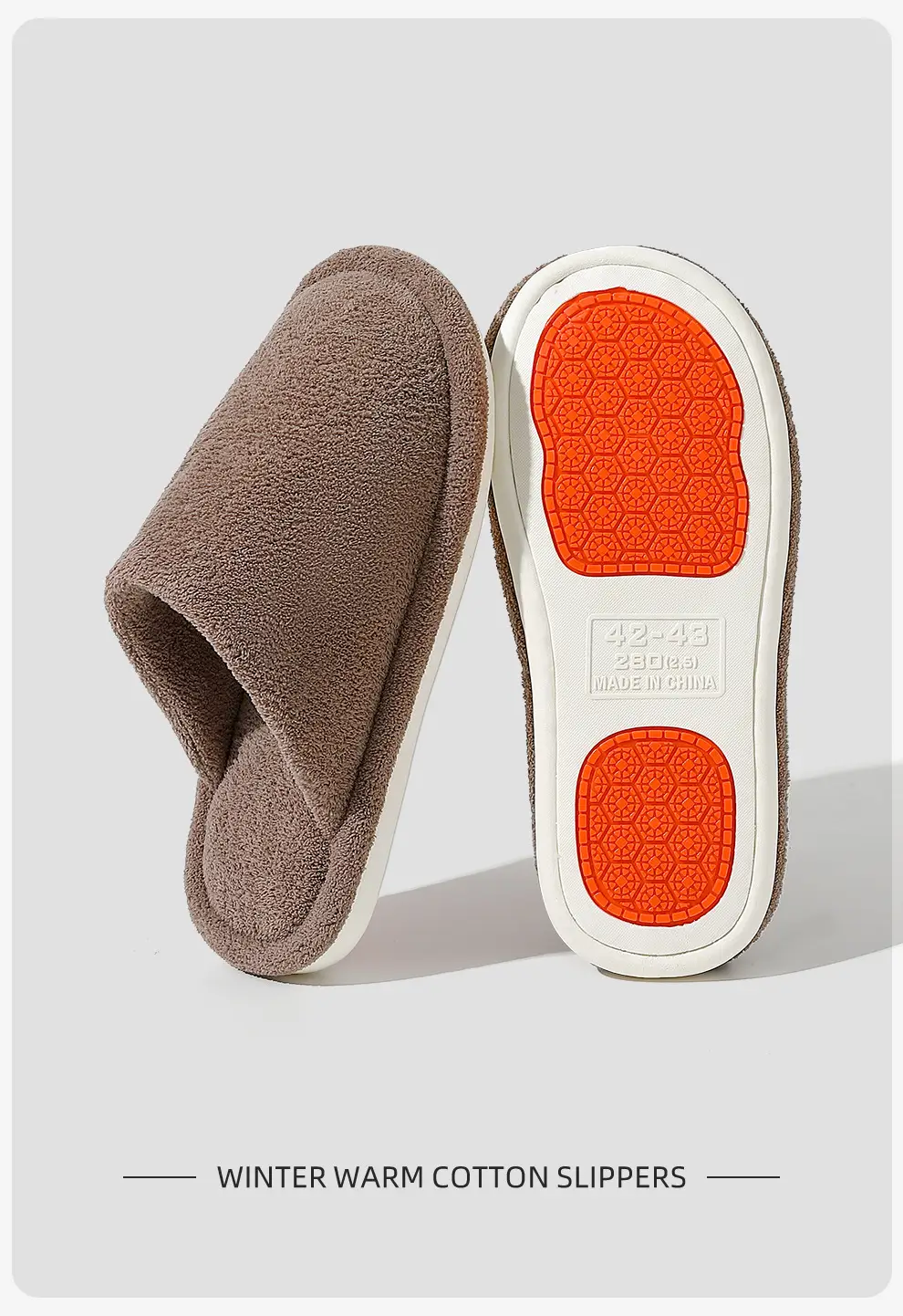Anti-Slip Cotton Slippers for the Elderly in Autumn and Winter to Prevent Cold and Keep Warm Indoor Home Cotton Shoes Men's Silent Cotton Slippers Women's Wholesale — feature 34