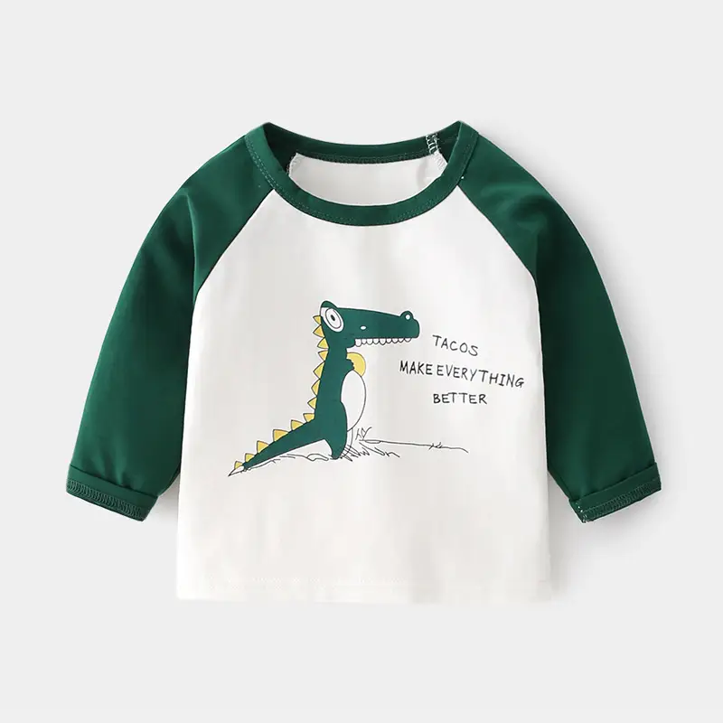Baby Long Sleeve T-Shirt Yellow White Train Print - Image 9