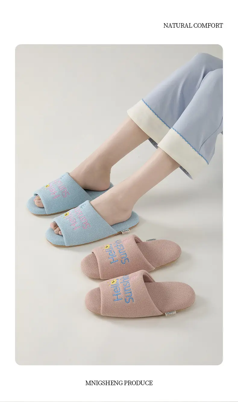 Nanbowan Silent Silent Slippers for Women Indoor Home Household Non-Harmful Floor Soft Bottom Couple Four-Season Sandals for Men — feature 9