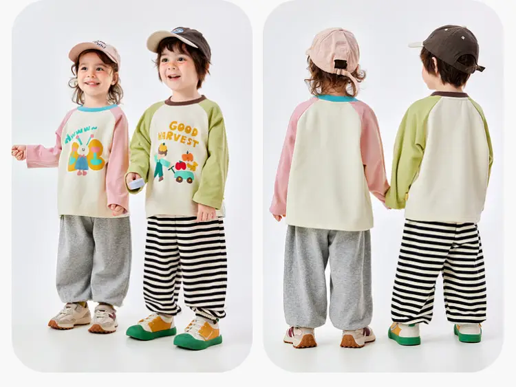 Winter Boys' Raglan T-Shirt Apple Heart Design — feature 20