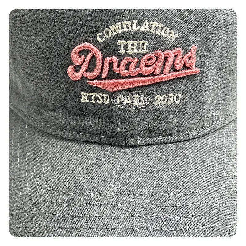 Women Personalized Letter Baseball Caps Pink Black White — feature 10