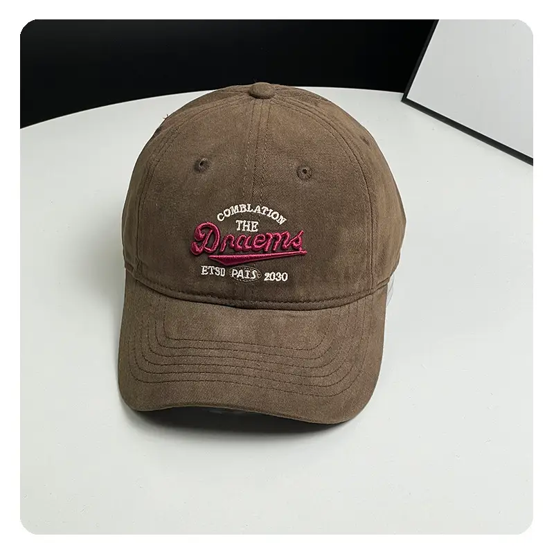 Women Personalized Letter Baseball Caps Pink Black White — feature 8