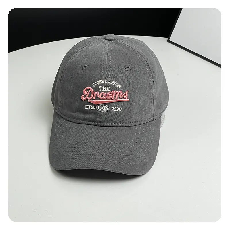 Women Personalized Letter Baseball Caps Pink Black White — feature 9