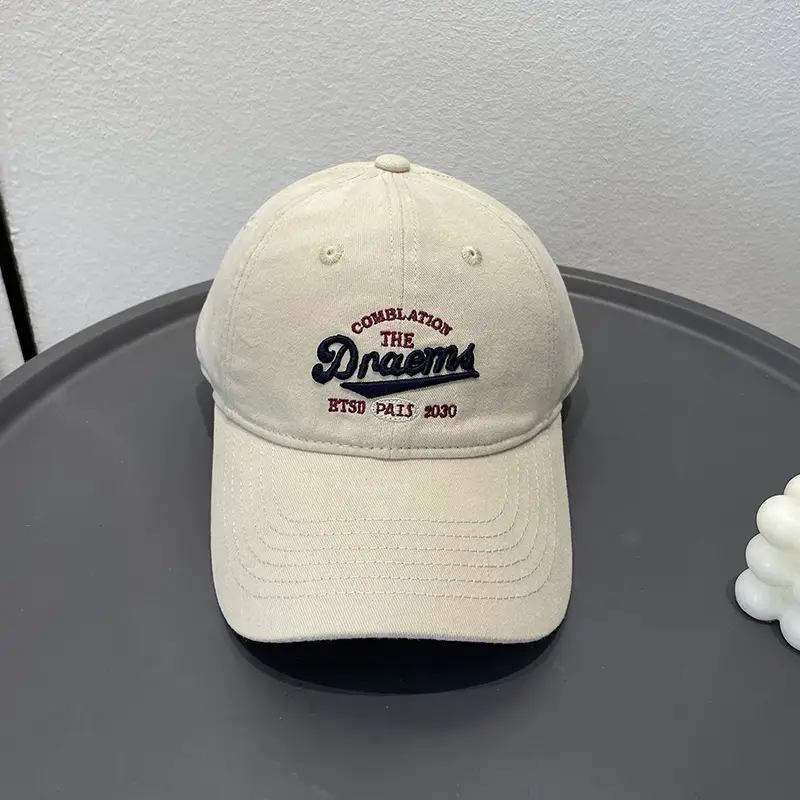 Women Personalized Letter Baseball Caps Pink Black White - Image 2