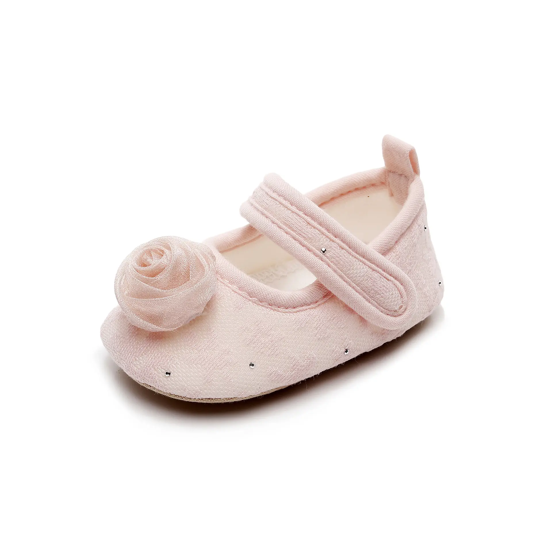 Baby Lace Shoes Pink White Soft Sole Toddler — feature 1