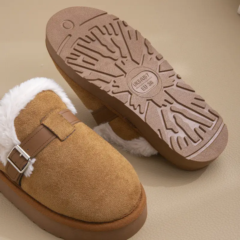 Women Winter Fleece Lined Lamb Wool Slippers Hot Trend 2024 - Image 6