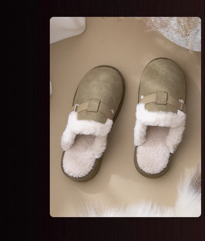 Women Winter Fleece Lined Lamb Wool Slippers Hot Trend 2024 — feature 14