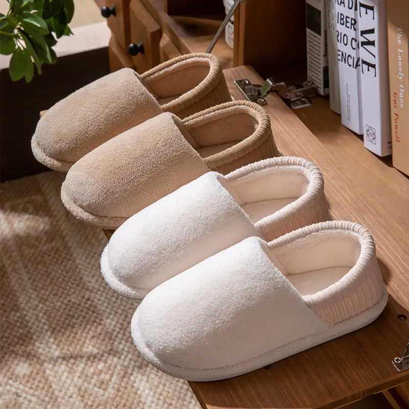 2025 Women Cotton Slippers Grey Warm Home Use - Image 8