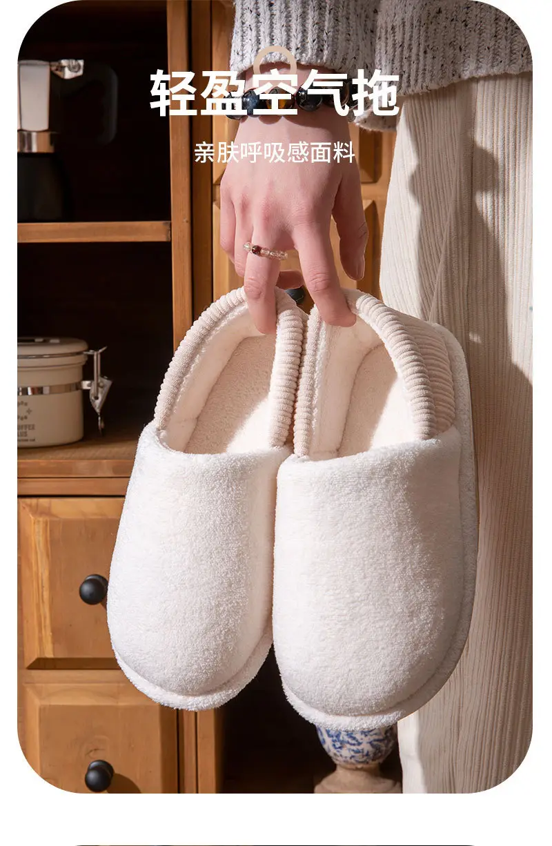 2025 Women Cotton Slippers Grey Warm Home Use — feature 11