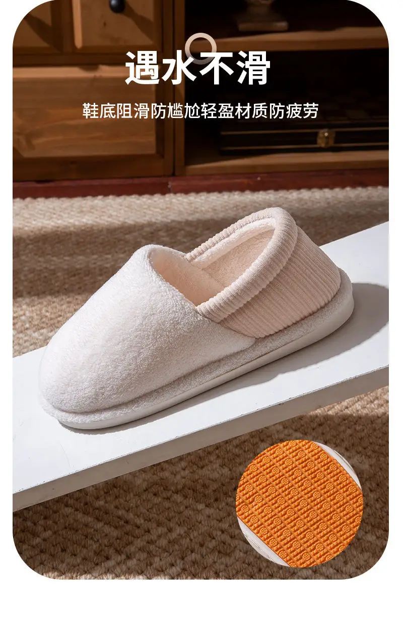 2025 Women Cotton Slippers Grey Warm Home Use — feature 12