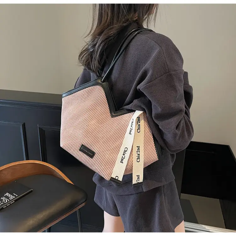 Women Beige Satchel Tote Bag Large Capacity — feature 29