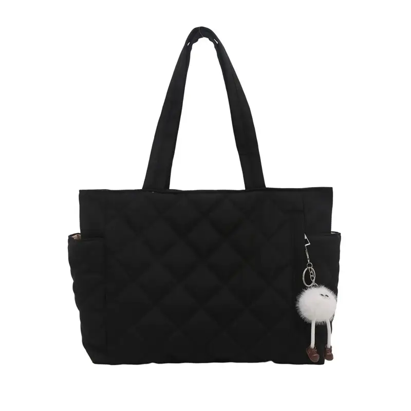 Black Quilted Women's Shoulder Bag 2025 New Commuter - Image 11