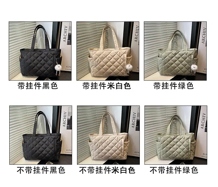 Black Quilted Women's Shoulder Bag 2025 New Commuter — feature 2