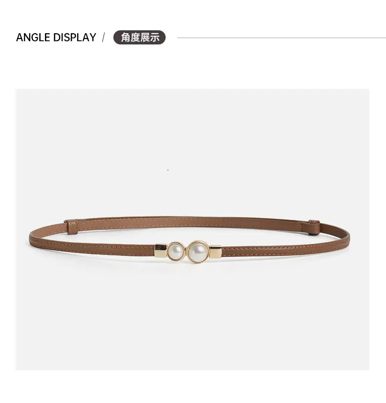 Pearl Buckle Belt for Women's Dress Decoration — feature 7