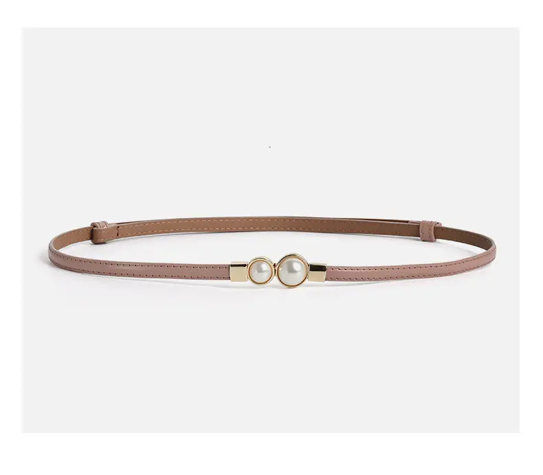 Pearl Buckle Belt for Women's Dress Decoration — feature 9