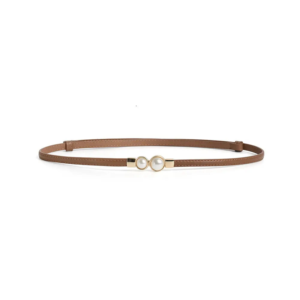 Pearl Buckle Belt for Women's Dress Decoration - Image 2