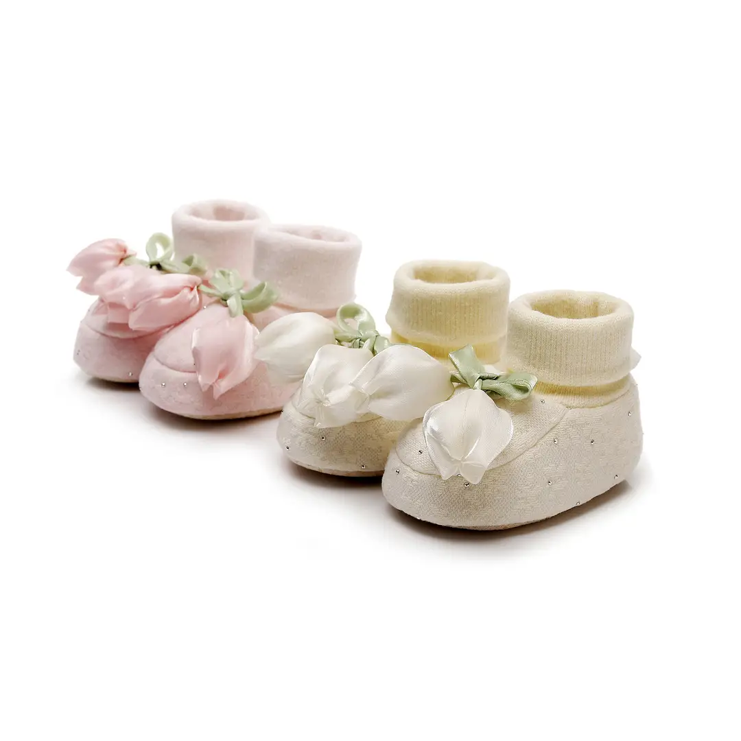 Baby Shoes for Spring and Autumn, Soft-Soled Shoes for Baby Girls, 0-6-12 Months, Infant Soft-Soled Walking Shoes with Closed Toe - Image 3
