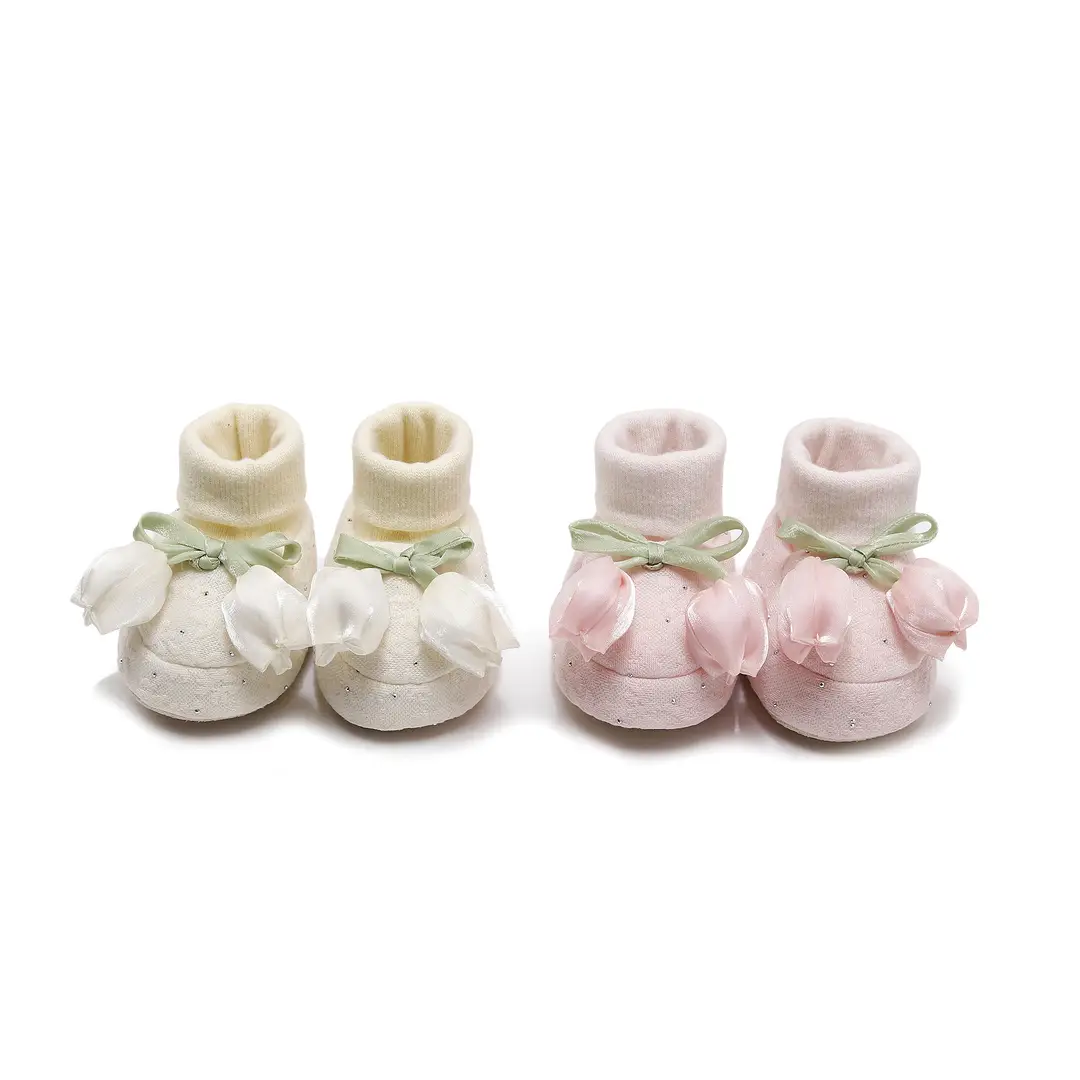 Baby Shoes for Spring and Autumn, Soft-Soled Shoes for Baby Girls, 0-6-12 Months, Infant Soft-Soled Walking Shoes with Closed Toe - Image 4