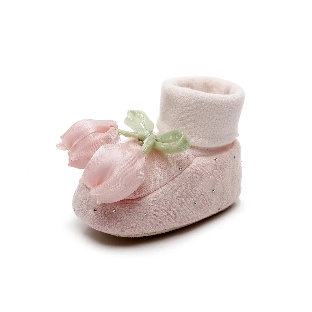 Baby Shoes for Spring and Autumn, Soft-Soled Shoes for Baby Girls, 0-6-12 Months, Infant Soft-Soled Walking Shoes with Closed Toe — feature 1