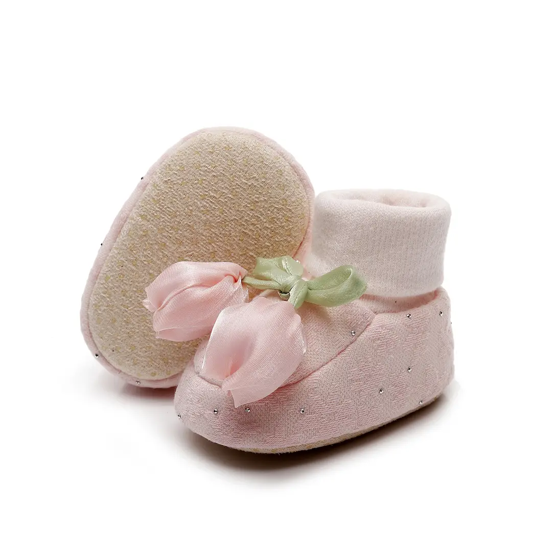 Baby Shoes for Spring and Autumn, Soft-Soled Shoes for Baby Girls, 0-6-12 Months, Infant Soft-Soled Walking Shoes with Closed Toe - Image 2