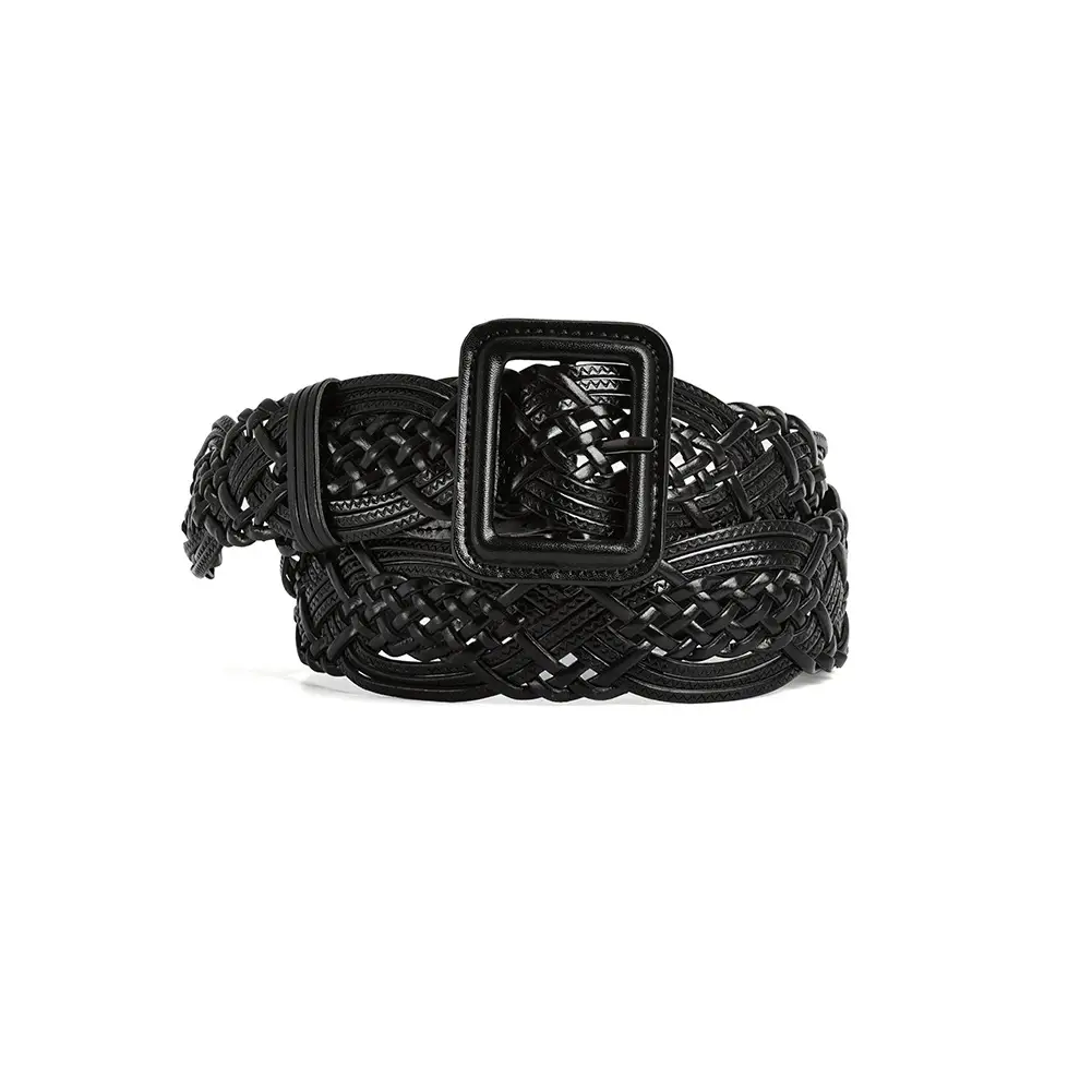 Hand-Woven Tan Belt for Women Casual Dress Belt Wholesale