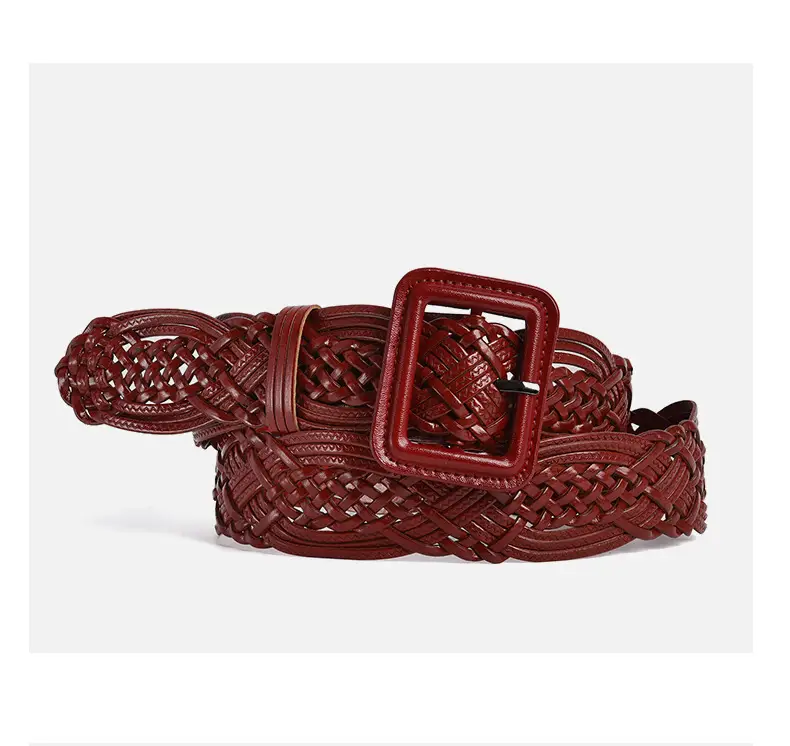 Hand-Woven Tan Belt for Women Casual Dress Belt Wholesale — feature 10