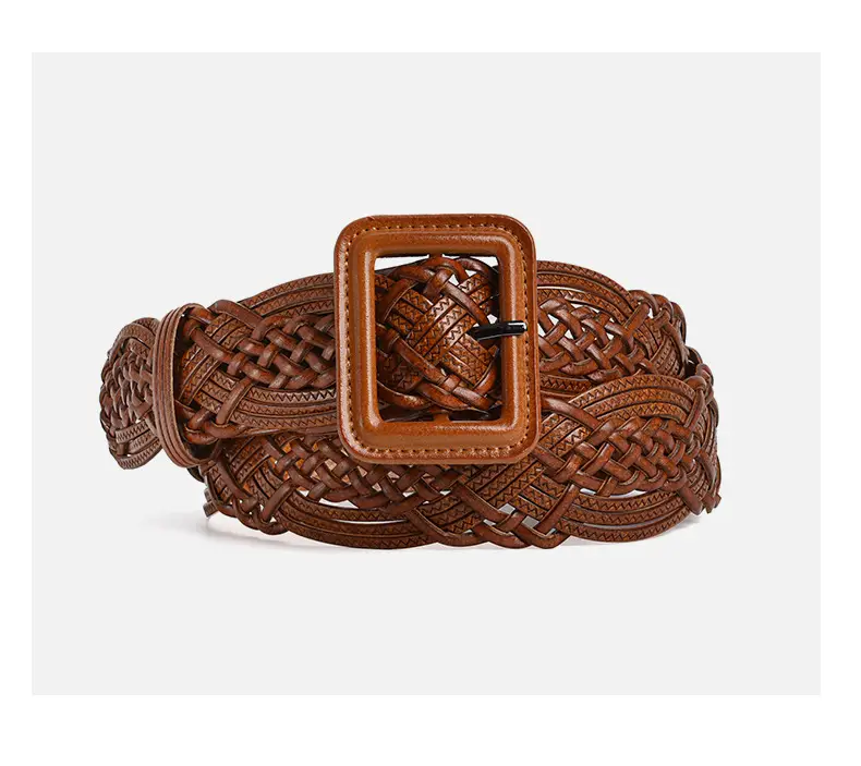Hand-Woven Tan Belt for Women Casual Dress Belt Wholesale — feature 8