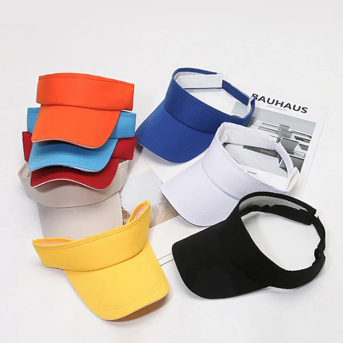 Men UV Visor Hat Light Grey Outdoor Sports