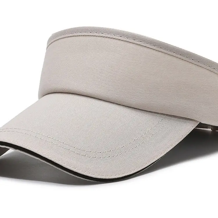 Men UV Visor Hat Light Grey Outdoor Sports