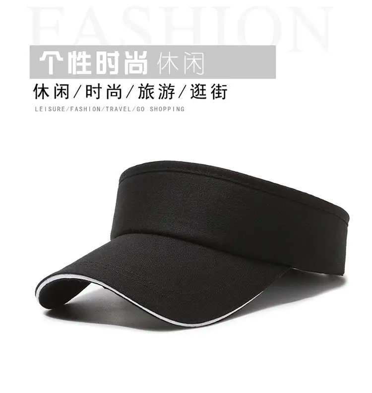 Men UV Visor Hat Light Grey Outdoor Sports — feature 1