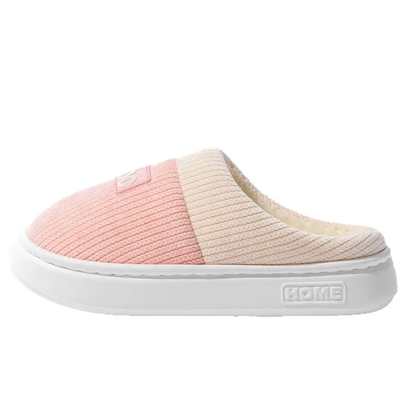2025 Warm Wool Slippers Pink White Couple Style