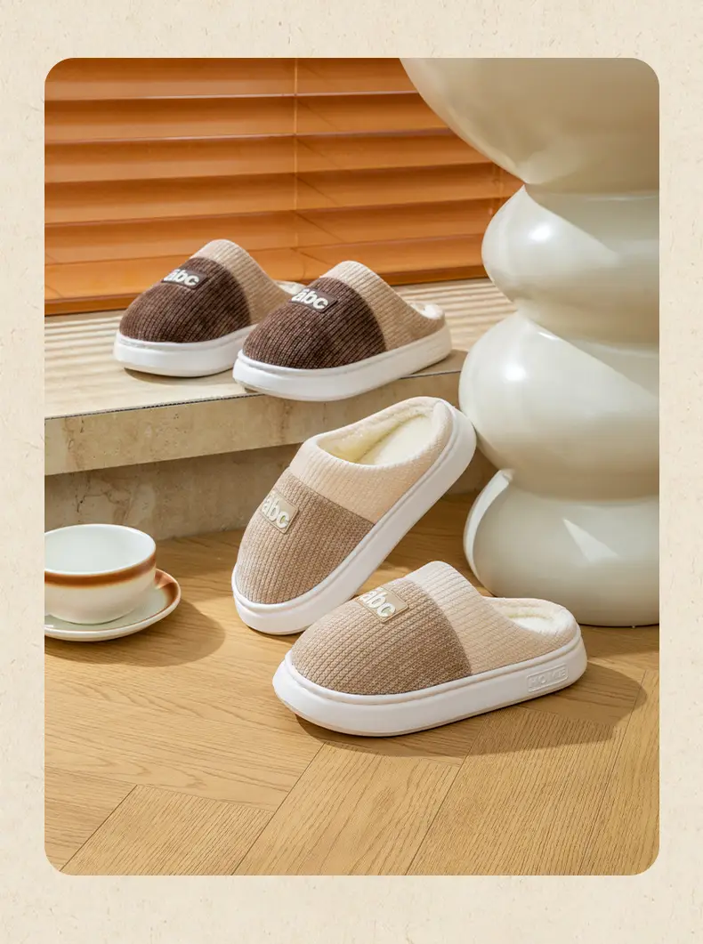 2025 Warm Wool Slippers Pink White Couple Style — feature 17