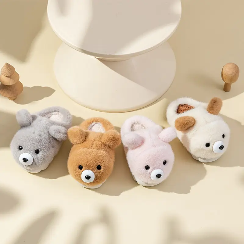 Baby Bear Slippers Winter Soft Cotton Indoor - Image 8