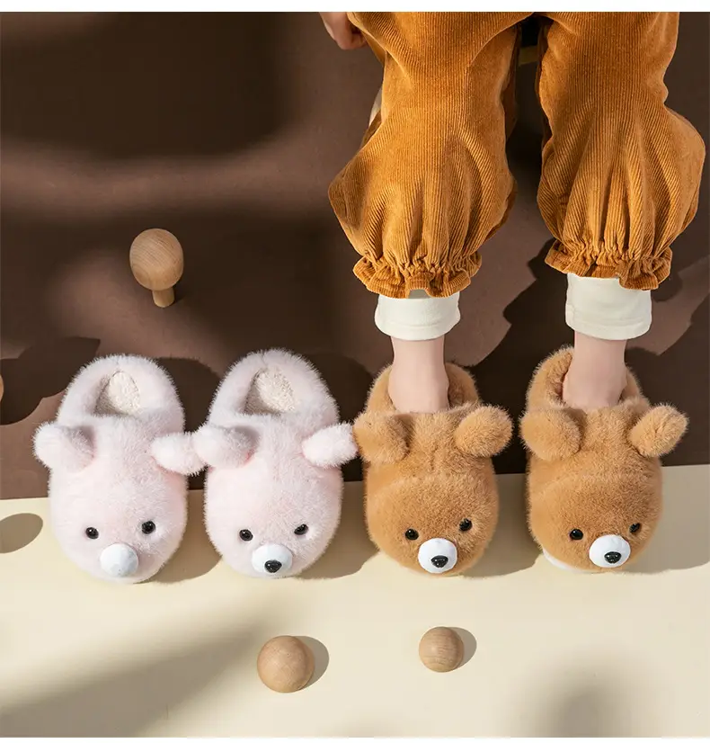 Baby Bear Slippers Winter Soft Cotton Indoor — feature 10