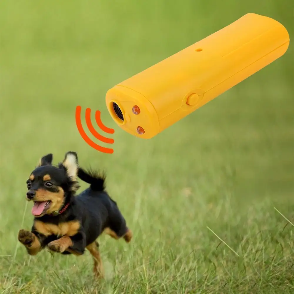 Ultrasonic Dog Repeller Flashlight Portable Trainer