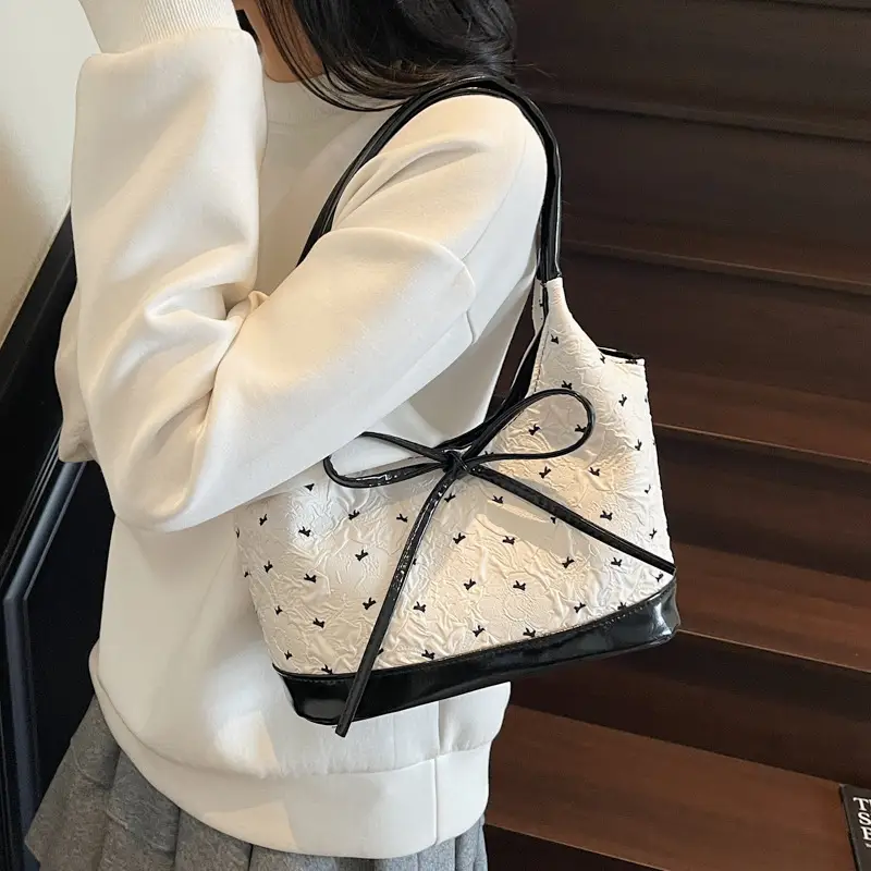 Pink Bow Shoulder Bag for Women 2025 - Image 5